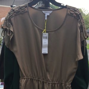BCBGeneration . Tan dress